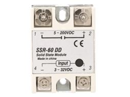 Yuru relê de Estado Sólido Ssr60dd 60a Dc dc 3 32vdc Controle 5 200vdc para Automação Industrial