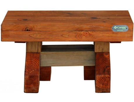Banco de Jardim CARMO WOOD Sudexpress (Castanho - Madeira - 85x48x43 cm)