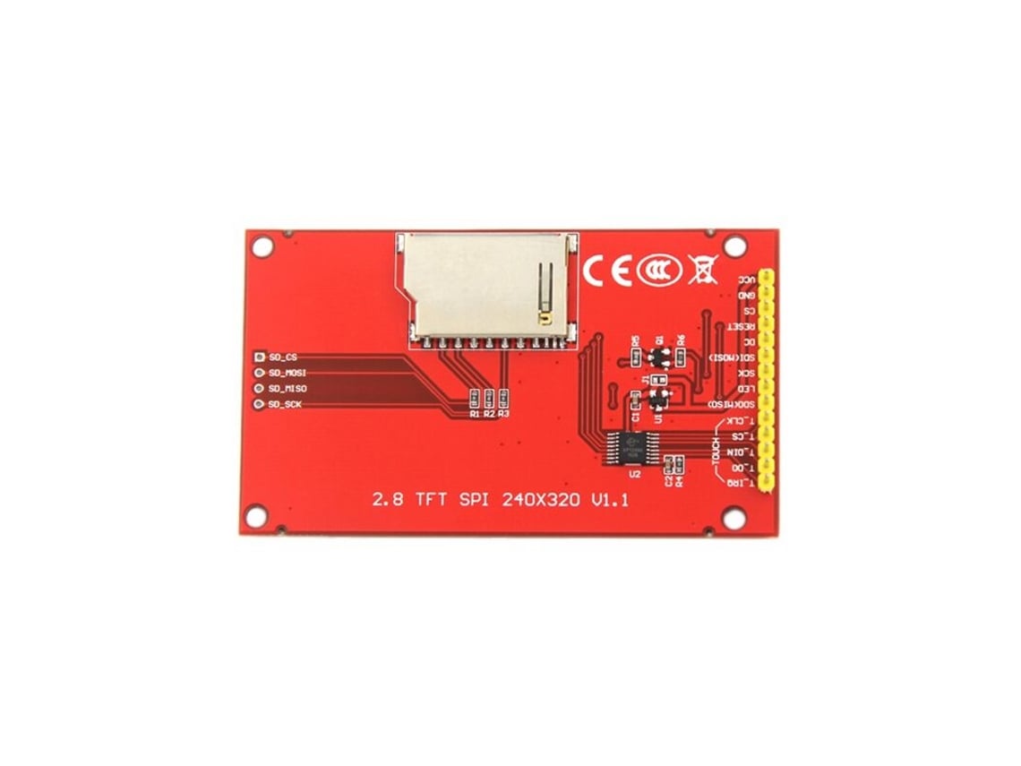 Módulo Lcd Tft Spi Serial De 2,8 Polegadas 240x320 Driver De Exibição Painel De Impressão Grátis Ic Ili9341 Para Mcu Slowmoose