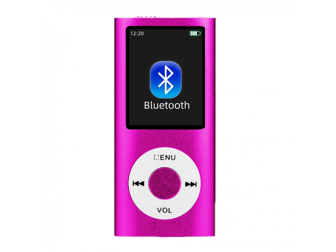 Leitor de Mp3 com Tela Lcd Digital, Gravador de Rádio, Leitor de Cartão, 8 Gb AQUAFORGE