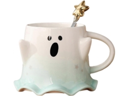 Caneca De Café Abóbora Fantasma Halloween, Cerâmica Halloween Com Alça Para Cozinha E Sala Jantard Aquaforge