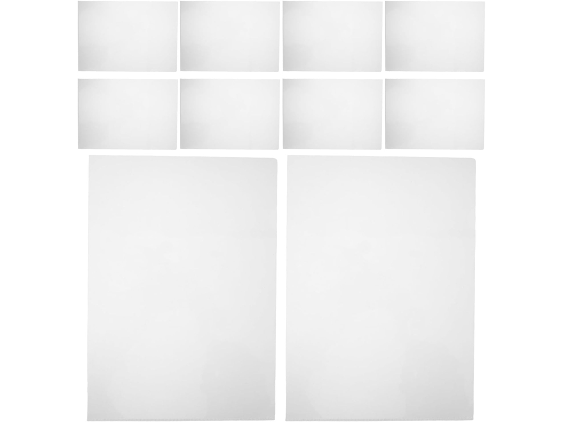 Pacote com 50 Capas Protetoras Transparentes e Impermeáveis para Partituras, Tamanho 14c, em Plástico À Prova