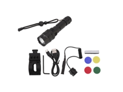 Lanterna De Caça Profissional Com 5 Temperaturas De Cor, Recarregável, Potente, Led, Lanterna De Emergência Para Uso Externo Aquaforge