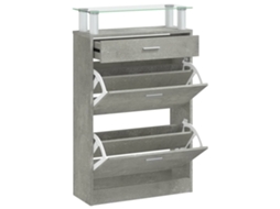 Shoe Cabinet, Shoe Cabinets Vidaxl Cinzeto Madeira Processada (n/a)