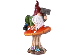 Figuras De Jardim Anões Com Cogumelos Estátuas De Resina Resistente À Água Decoração Exterior Para Pátio