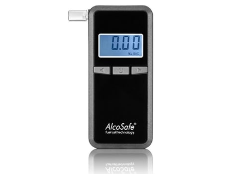 Alcoolímetro Digital ALCOSAFE F-8 Preto