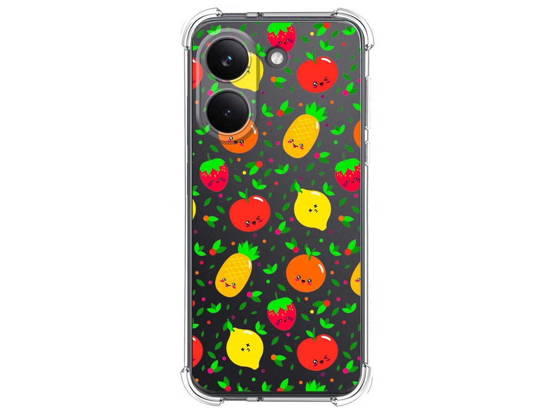 Capa Tumundosmartphone De Silicone À Prova De Choque Para Xiaomi Poco X8 Pro 5g Com Estampa De Frutas 01 Desenho