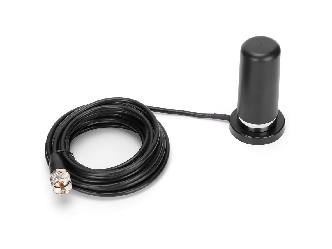Antena Mali Veicular Mini Banda Dupla 144/430UHF com Base NMO e Cabo RG58 5m