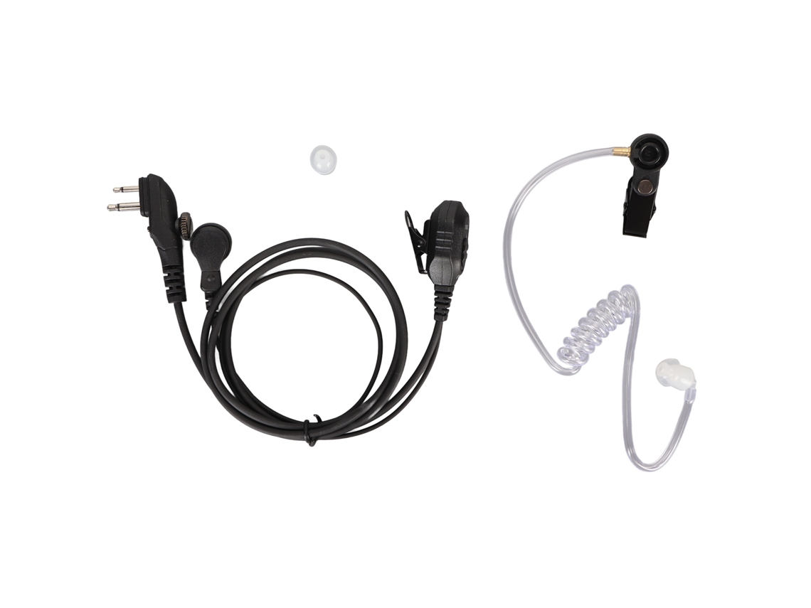 Fone de ouvido com tubo acústico e microfone EOOCOO compatível com rádios Hytera