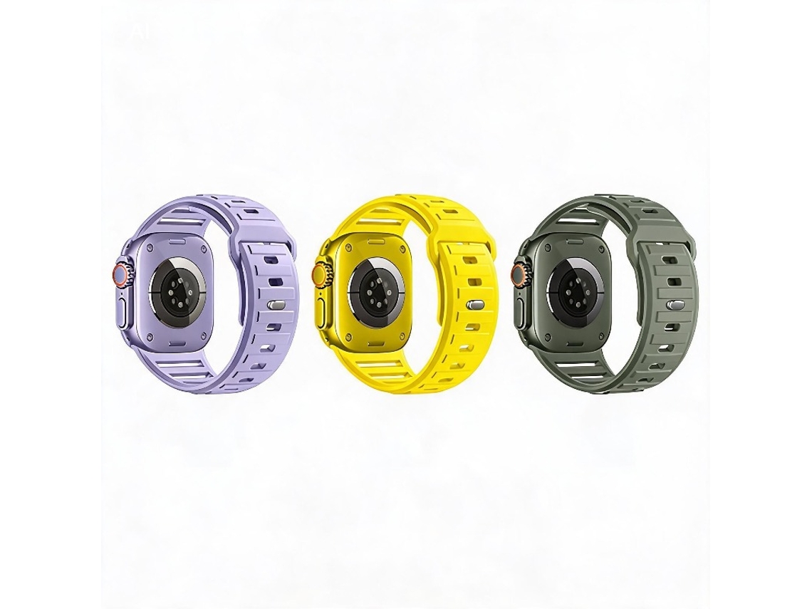 3 Pcs Bracelete Para Apple Watch 42/44/45/46/49mm Cuich
