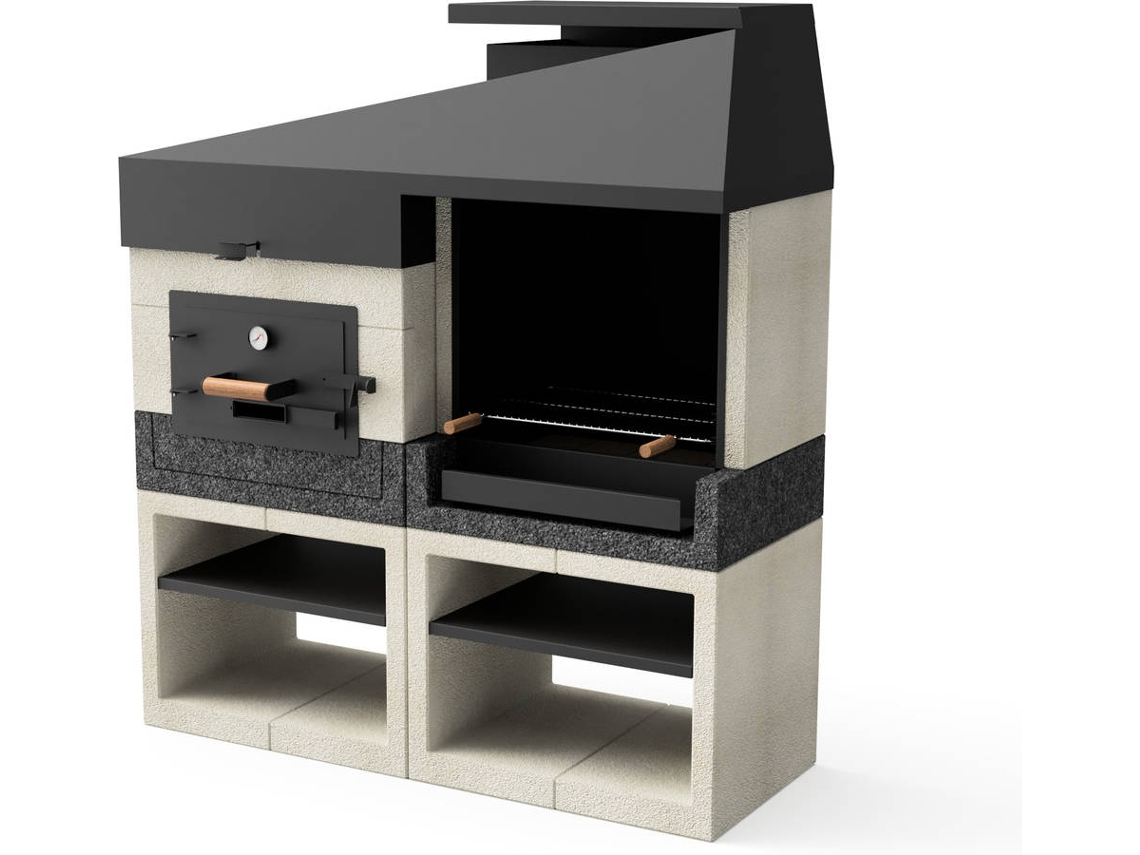 Churrasqueira TUOZI Conjunto Forno Kitaway Otte (Texturado-168x63x192cm)