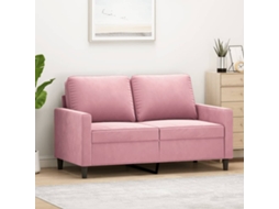 Vidaxl Sofá De 2 Lugares Veludo 120 Cm Rosa