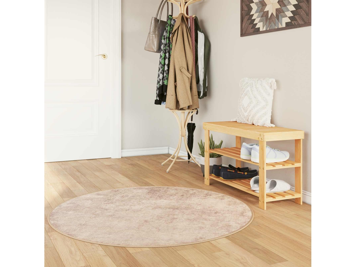 Vidaxl Passadeira Marsa Bege 120 X 120 Cm Poliéster E Pvc