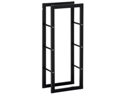 Suporte Vertical para Lenha LAMAISON até 100 Kg, 40x25x100 cm, Preto