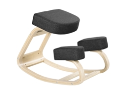 Banco Joelhos Ergonômico Bétula Postura 120kg Preto VELTRIX