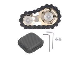 Mali brinquedo de Engrenagem de Corrente de Bicicleta Metal Portátil Alívio do Estresse Preto Ouro
