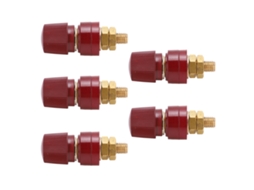 Terminal De Inversor De Latão Com Revestimento De Níquel Para Instrumentos Eletrônicos E Automóveis (5 Unidades, Vermelho)