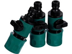 Conjunto De 3 Conectores Rápidos Para Mangueira, Válvula Fechamento
