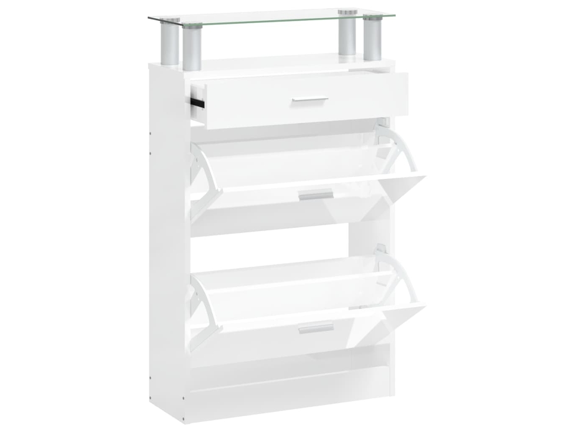 Shoe Cabinet, Shoe Cabinets Vidaxl Branco Madeira Processada (n/a)