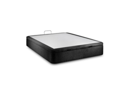 Sommier Com Arrumação Rebatível Ascot  Black  200 X 105 Cm Altura 35 Cm Indream