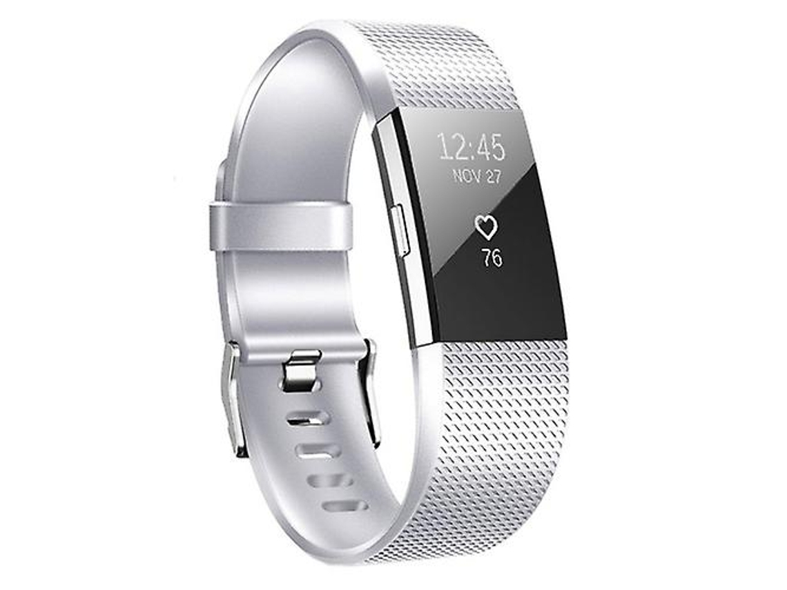 Lurelia Pulseira Fitbit Charge 2, De Metal Quadriculada Prateada