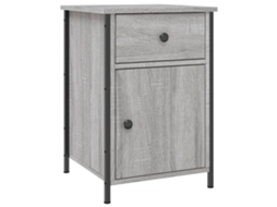 Bedside Cabinet, Bedside Cabinets Vidaxl Cinzeto Madeira Processada (n/a)