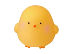 2026 lâmpada de Noite Linda Pollito Amarelo Quente Suave com Caráter Animado e Bateria para Quarto de Crianças