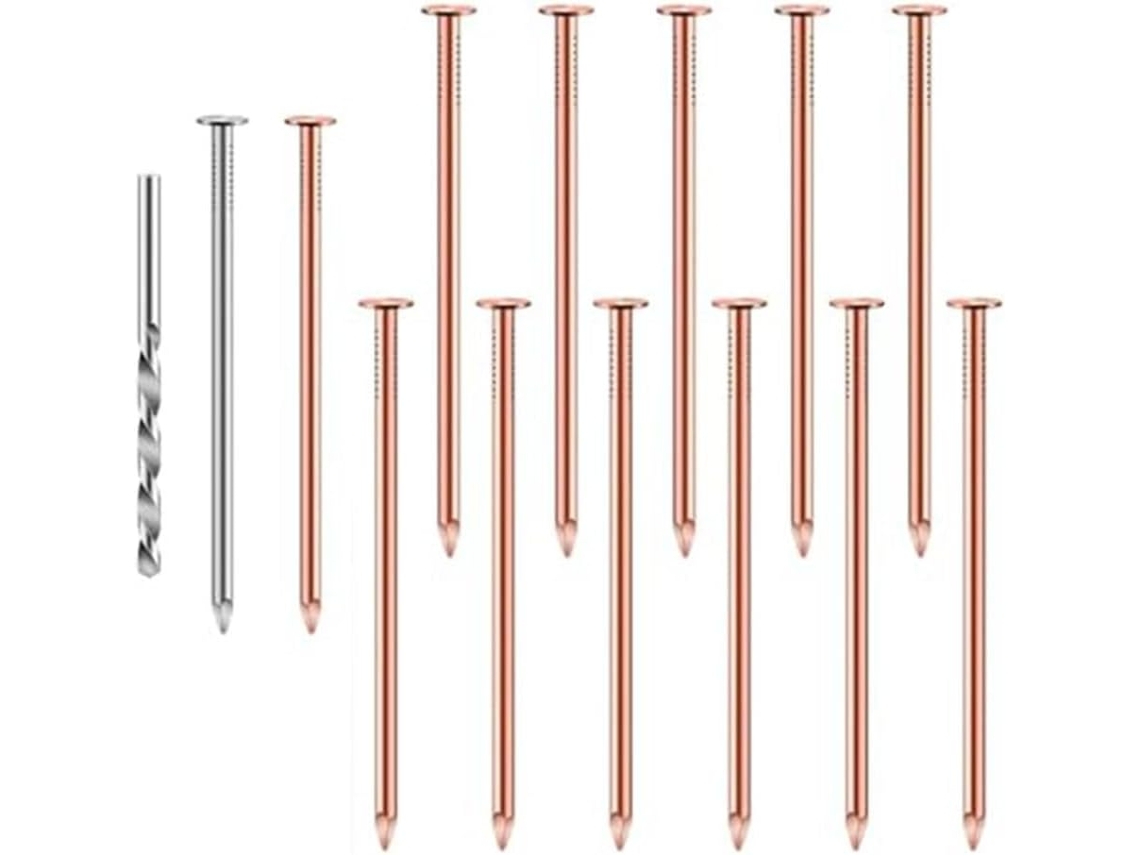Conjunto De Pregos Cobre Para Remoção Tocos, 8,9 Cm (3,5 Polegadas) Em