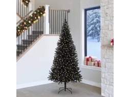 Vidaxl Árvore De Natal Preto 240 Cm Pvc