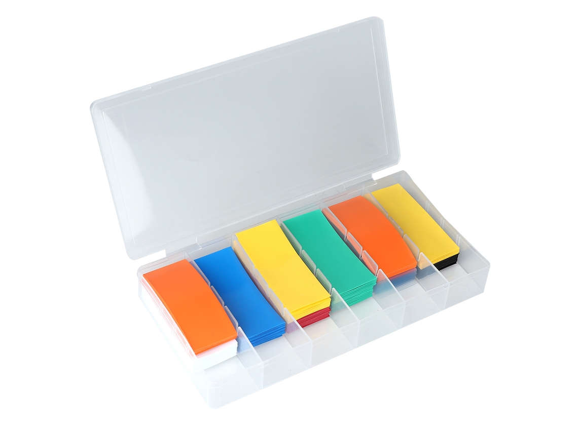 Kit De Envolvimento Para Baterias 18650 Com Tubo Termorretrátil Em Pvc E Caixa De Armazenamento Laxiscreed