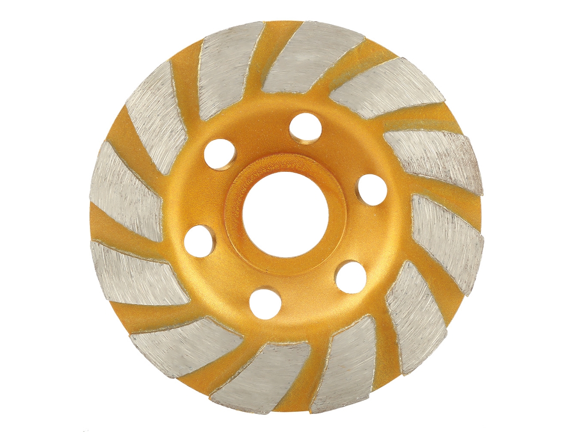 Disco de desbaste diamantado segmentado redondo de 100 mm para ferramentas de corte e polimento.