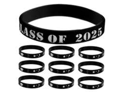 Pulseiras De Formatura Tehaux Para A Turma 2025, 20 Peças, Em Silicone, Confortáveis E Uma Lembrança Memorável Para A