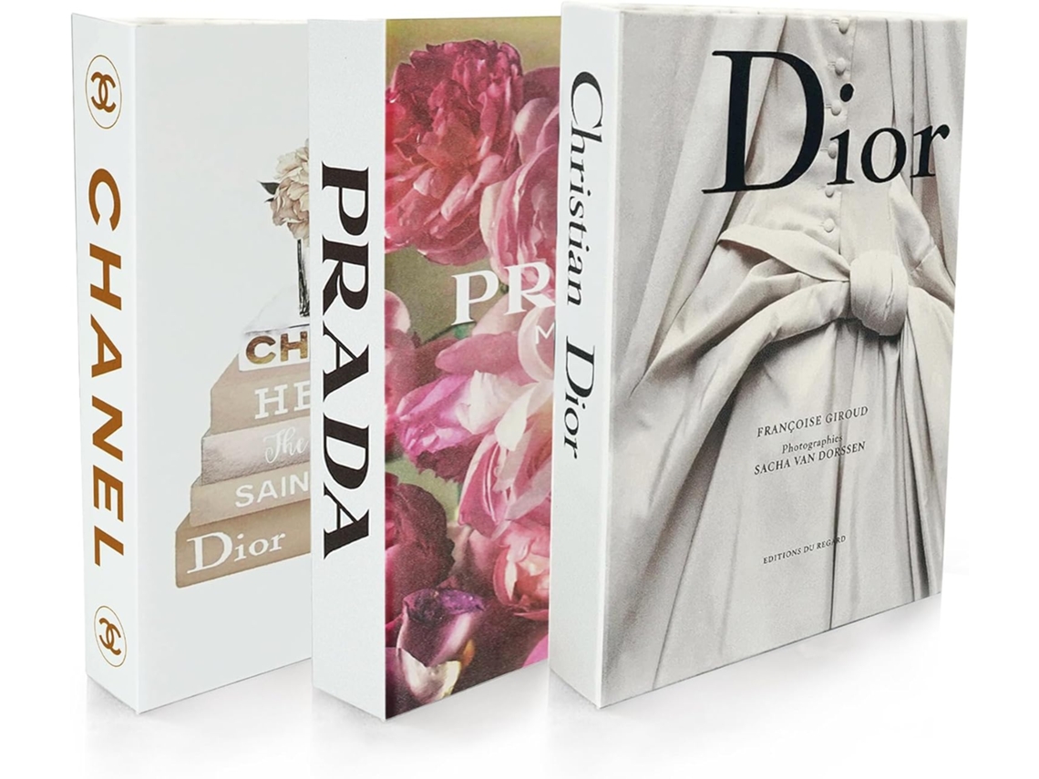 Lote De 3 Livres Factices Para Mesa Baixa, Faux Livres Para Decoração De Interiores, Biblioteca, Salão,