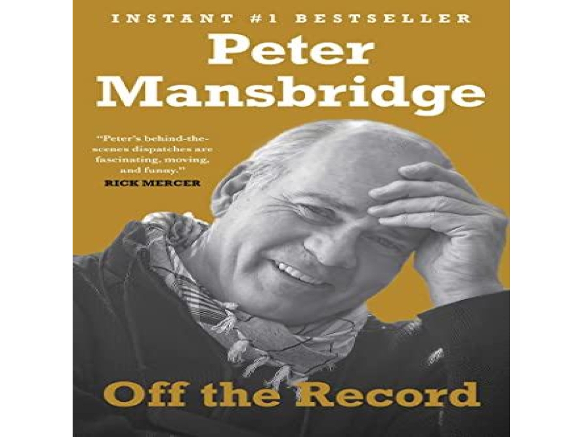 Livro Off the Record de Peter Mansbridge (Inglês)