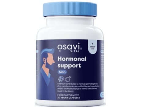 Suporte Hormonal Masculino 30 Cápsulas Vegan Osavi