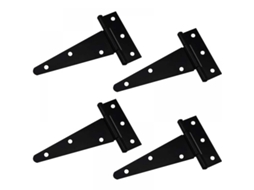 Dobradiças Triangulares Para Portas De Armário, 4 X 4 Polegadas, Galvanizadas, Pretas
