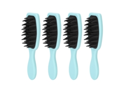 4pcs Escova De Massagem Capilar Com Cabeça De Silicone Pincéis Macios Para Limpeza Profunda E Massagem Do Couro Cabeludo