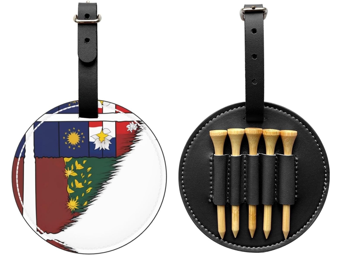 Saco para Tees de Golfe Macaw, preta, fácil de transportar, S/MARCA