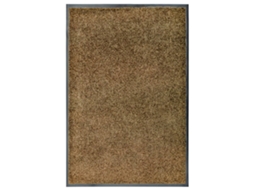 Vidaxl Tapete De Porta Lavável 60x90 Cm Castanho