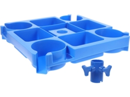 Tampo De Mesa Para Guarda-sol De Pátio Com Porta-copos E Compartimentos Para Lanches.