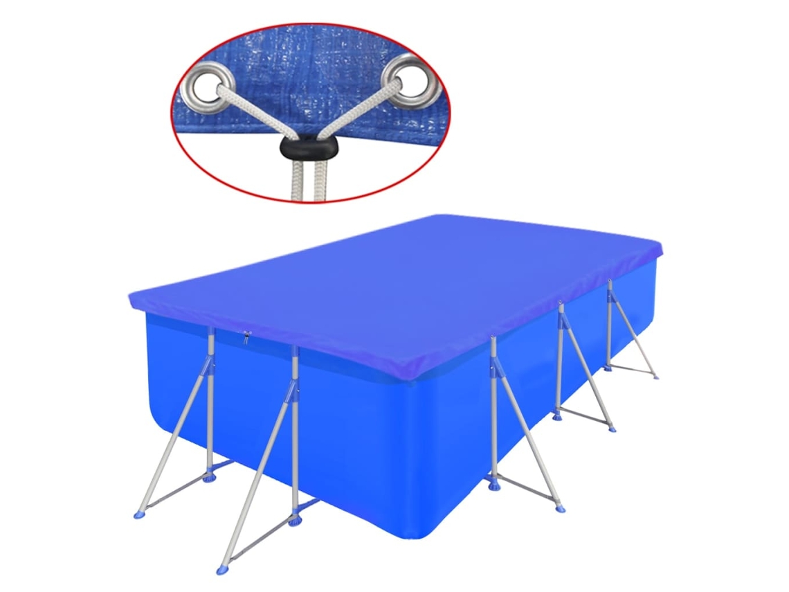 Pool Cover,pool Covers Vidaxl Azul Plástico (540 X 270 Cm)
