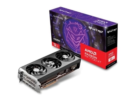 Sapphire Placa Gráfica Nitro Amd Radeon Rx 7700 Xt Gaming Oc 12Gb Gddr6 Dual Hdmi / Dual Dp SAPPHIRE TECHNOLOGY