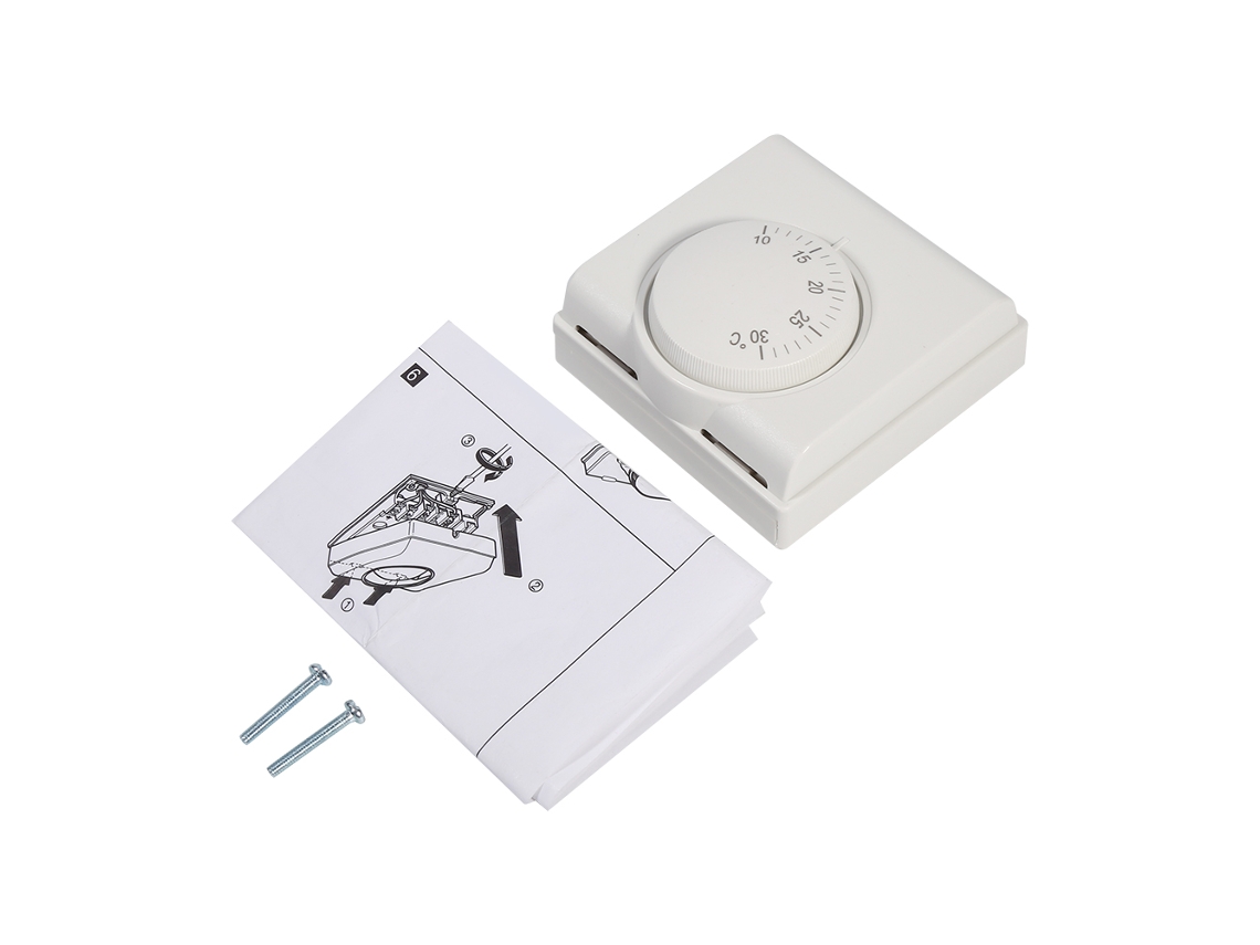 Termostato Mecânico 220v para Ar condicionado Central com Controle de Temperatura Ajustável 10 30℃