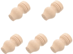 Conjunto De 5 Pés De Madeira Maciça Para Móveis De Escritório, Mesa, Sofá E Armário.