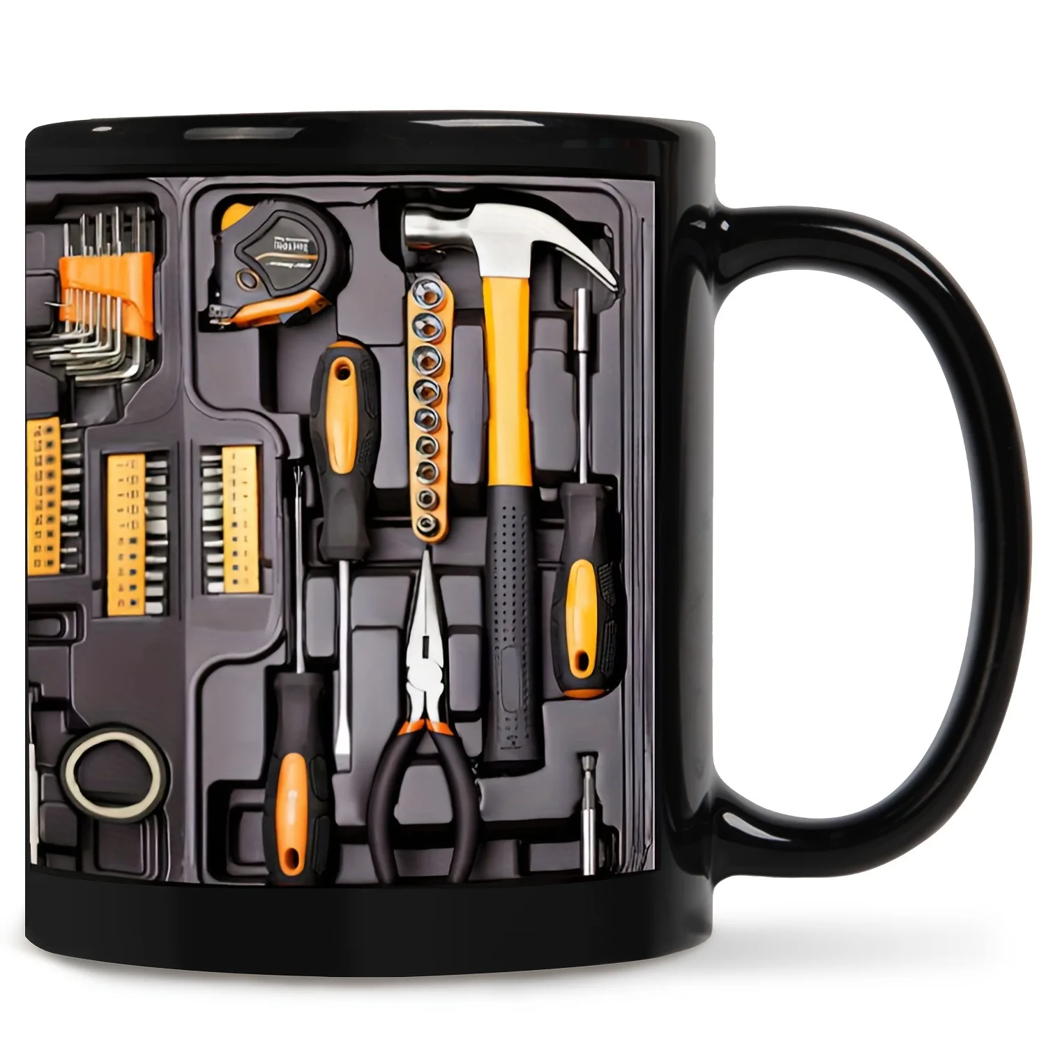 Caneca de Cerâmica Creative Toolbox para Café e Chá com Leite em 3d MDUG (330ml)