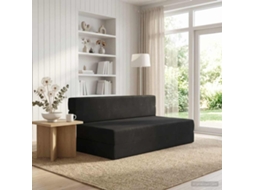 Vidaxl Sofá Cama Dobrável Preto 152 X 86,5 X 60 Cm Tecido