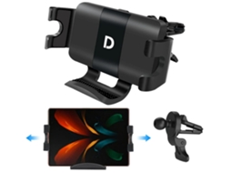 Estação de Carregamento Carro Sem Qi Rápido Ventilação para Samsung Galaxy Z Fold 3 YIZHOOD Preto