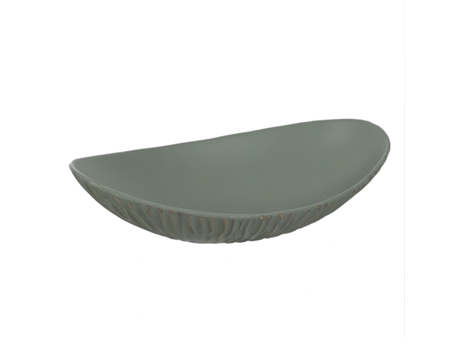 Centro de Mesa Verde Dourado Poliresina 35,3 X 22,5 X 8,5 Cm