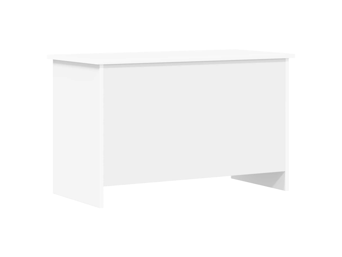 Vidaxl Baú De Armazenamento Com Armazenamento Branco 80 X 40 X 50 Cm