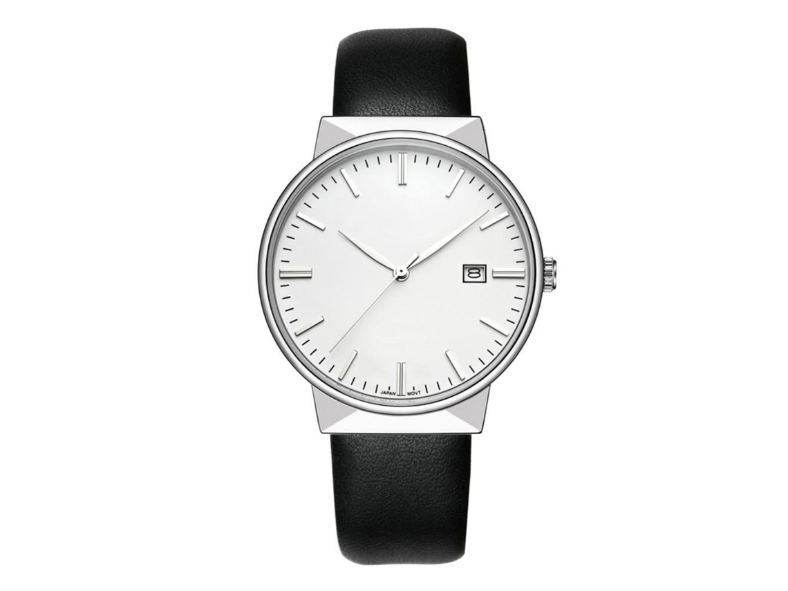 2026 relógio Wwoor Men Waterproof Quartz com Pulseira de Couro